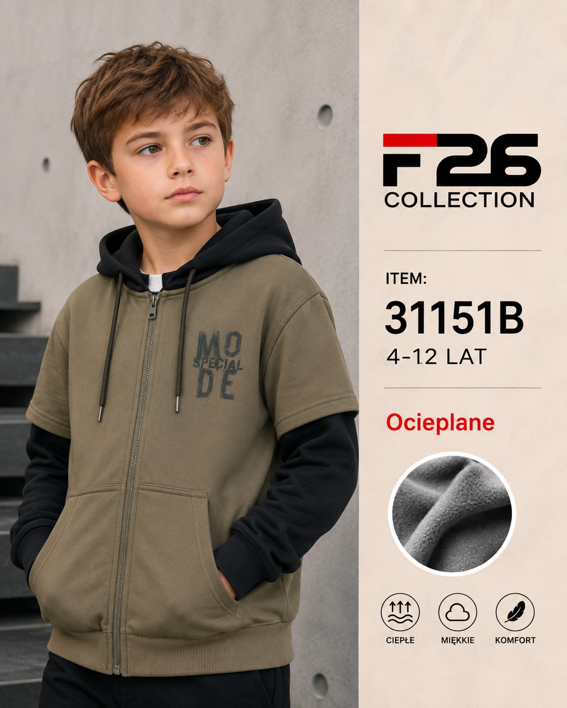 Bluza Ocieplane Chłopięca