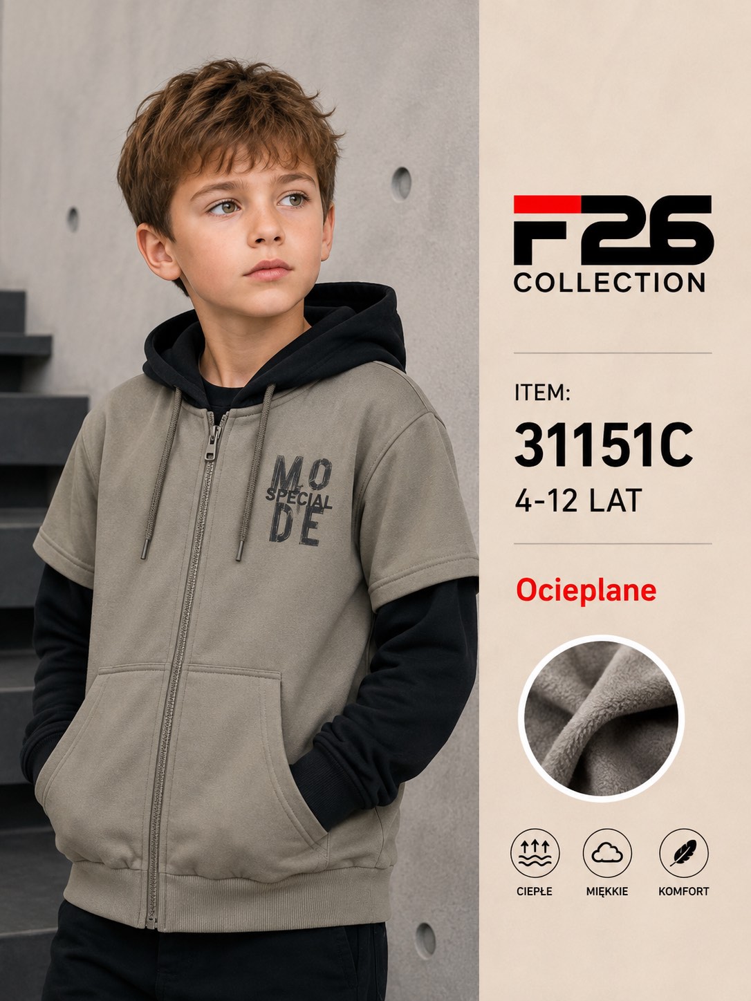 Bluza Ocieplane Chłopięca
