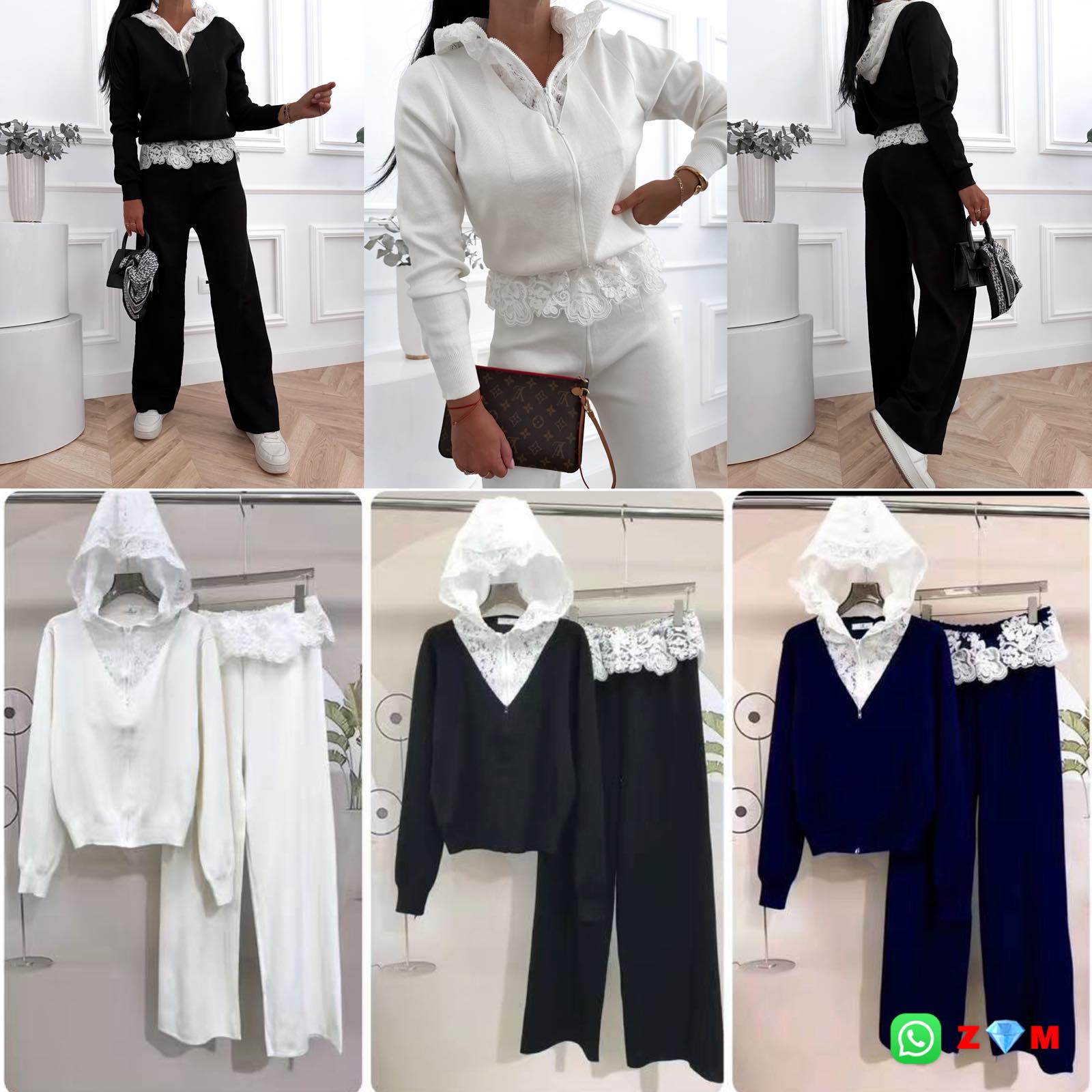 Komplet Sweter Damska
