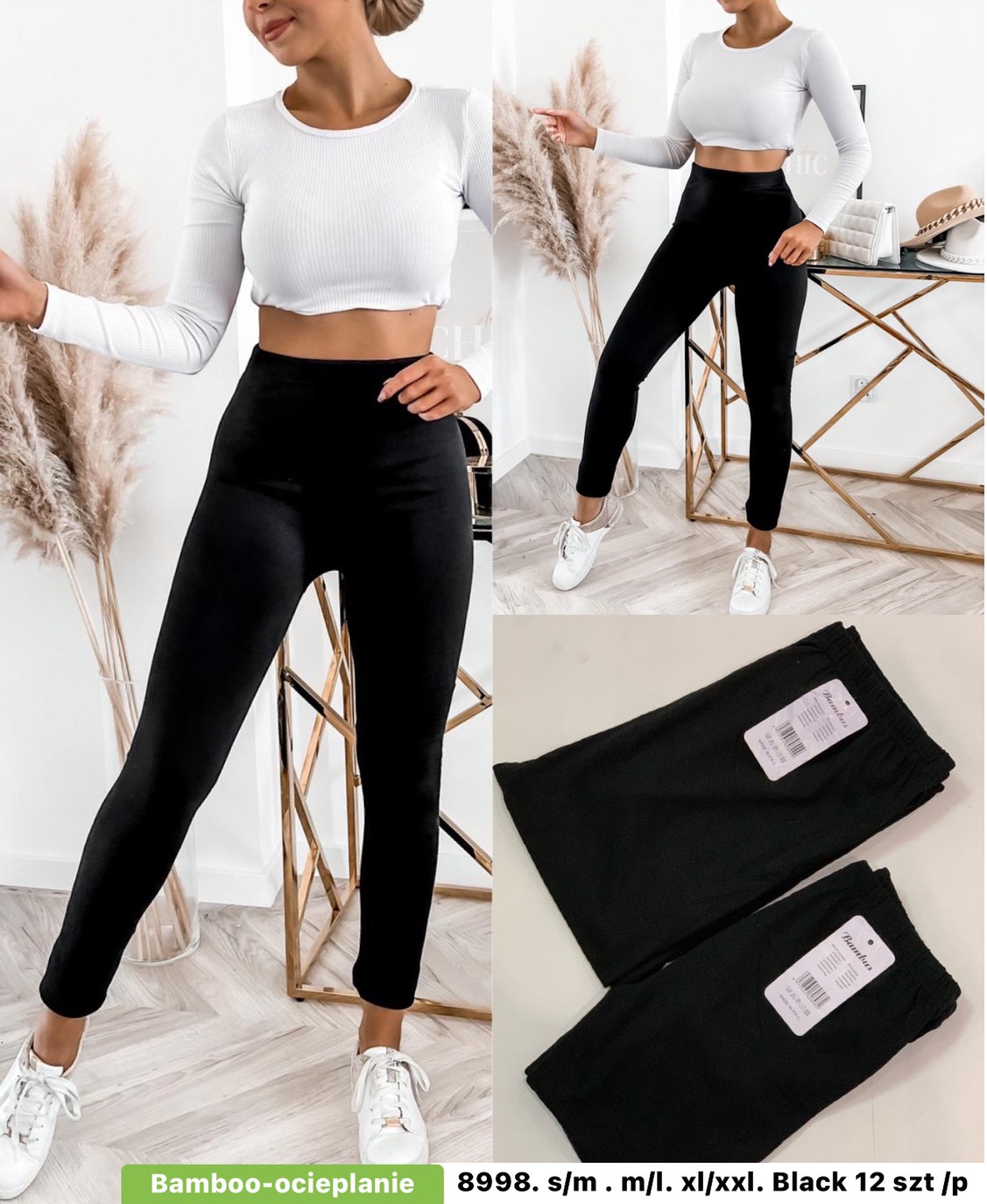 Legginsy Ocieplane Damska