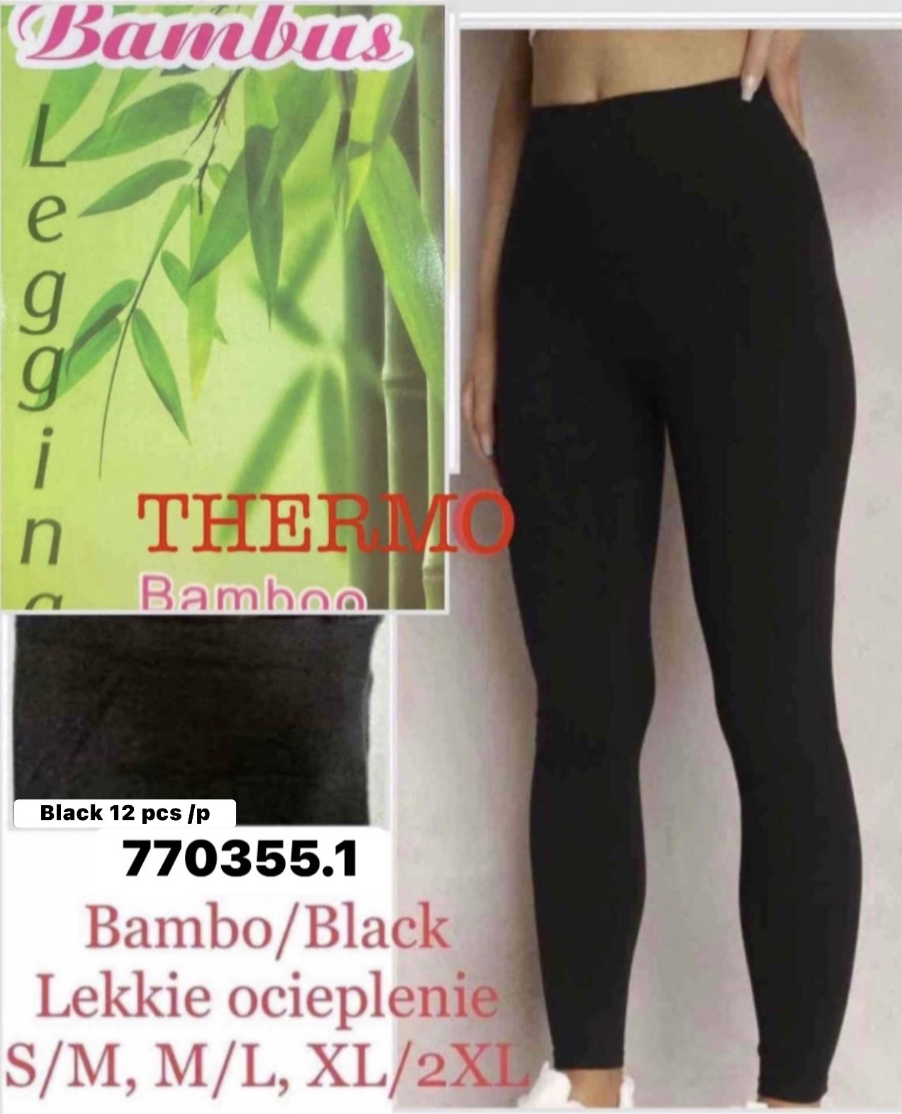 Legginsy Ocieplane Damska