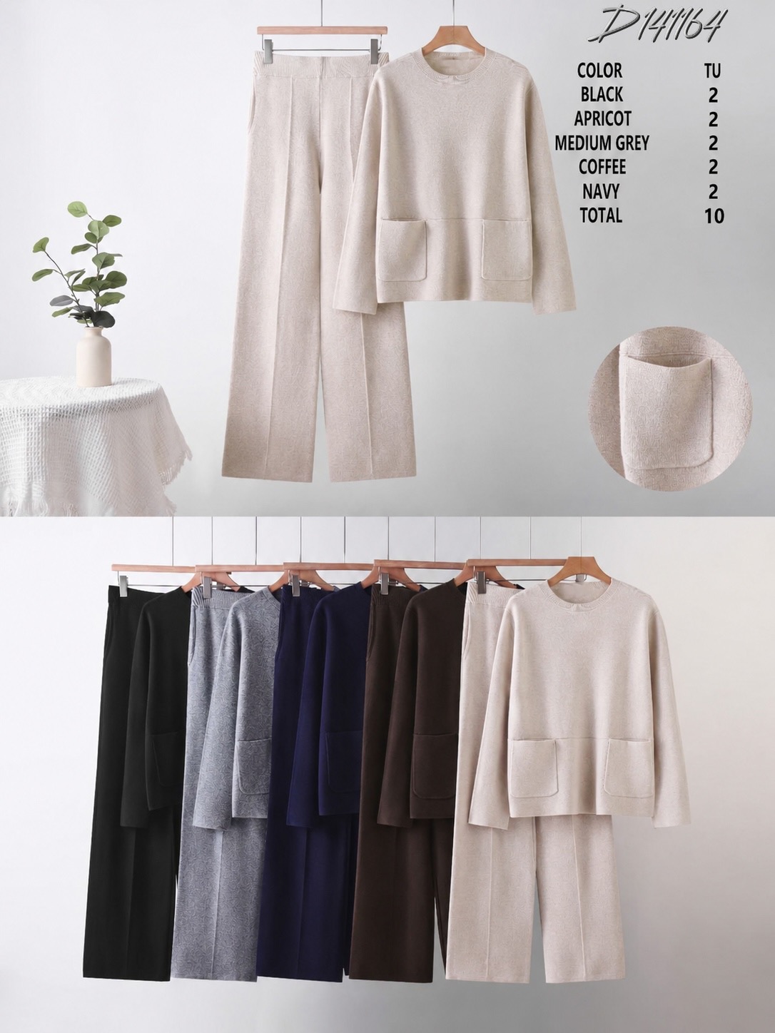 Komplet Sweter Damska