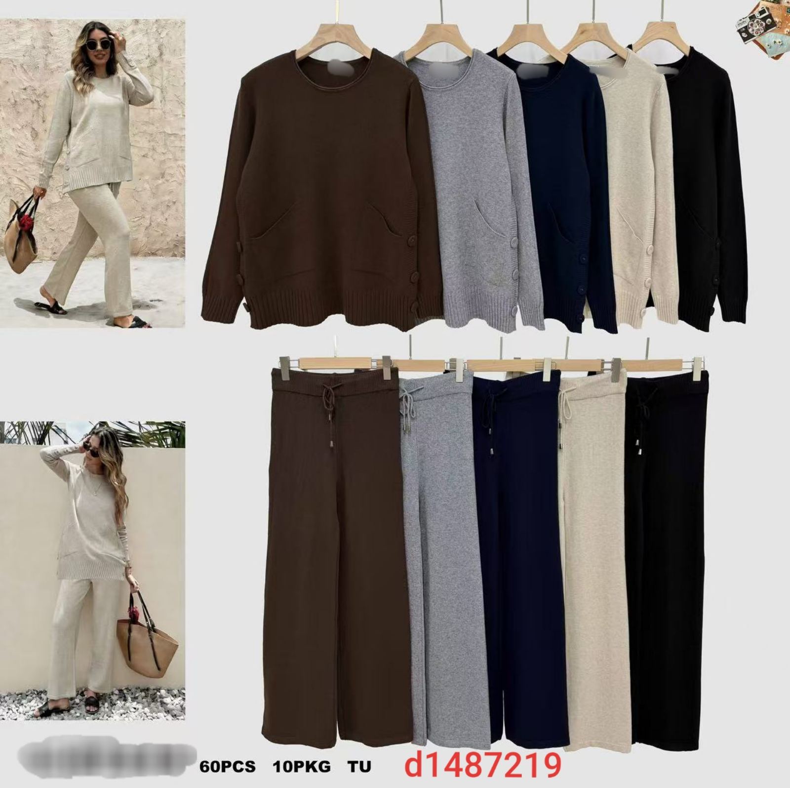 Komplet Sweter Damska