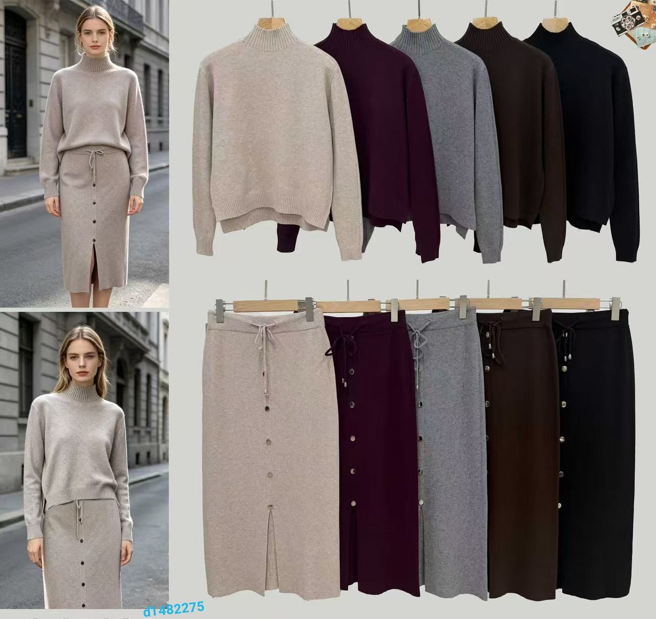 Komplet Sweter Damska