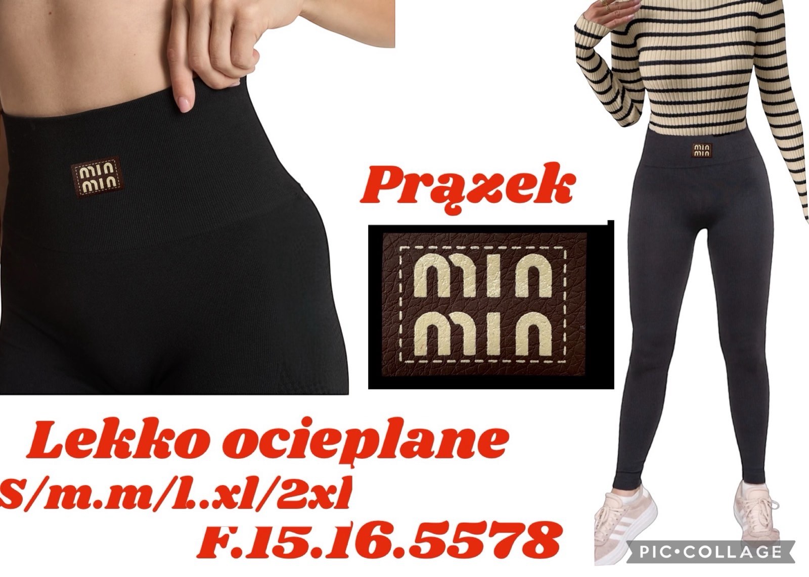 Legginsy Ocieplane Damska