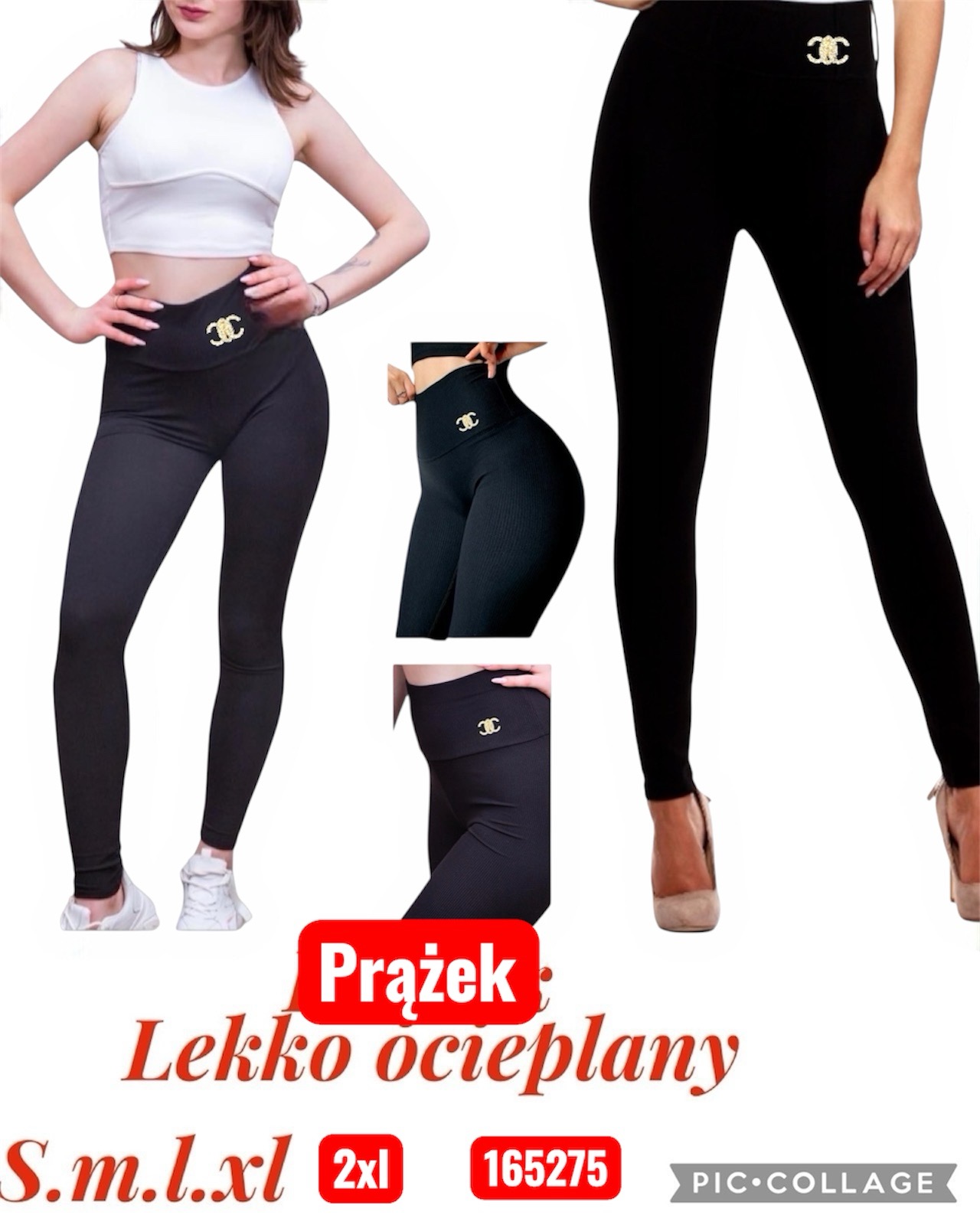 Legginsy Ocieplane Damska