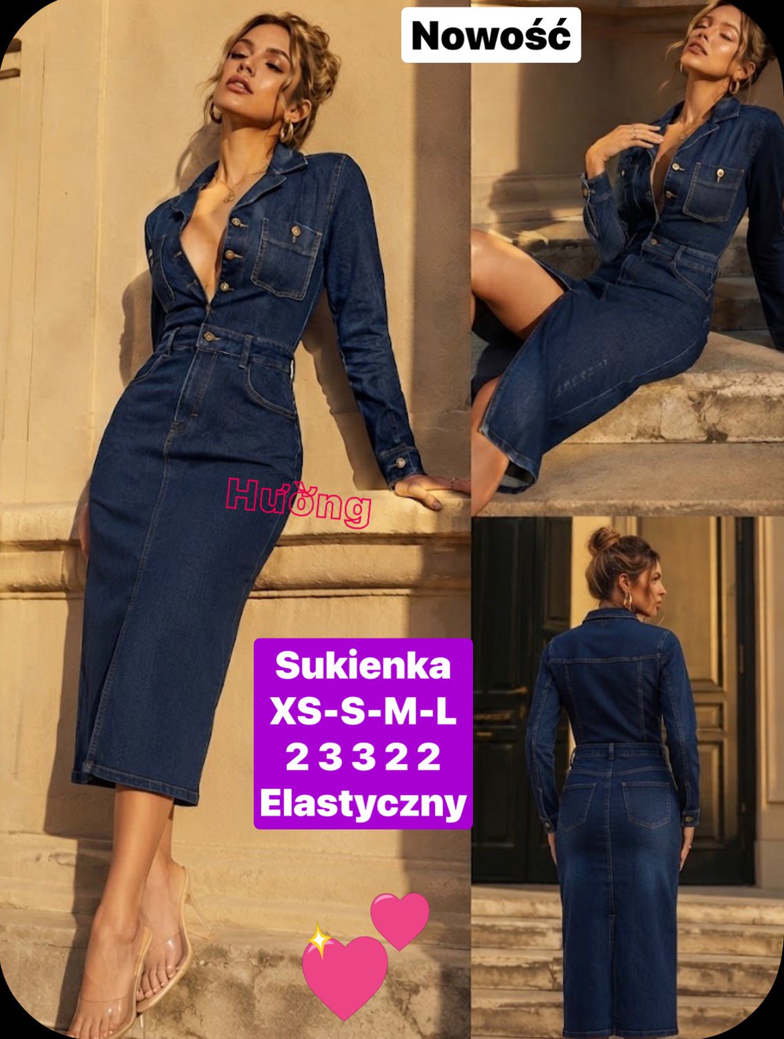 Sukienka  Jeansowe