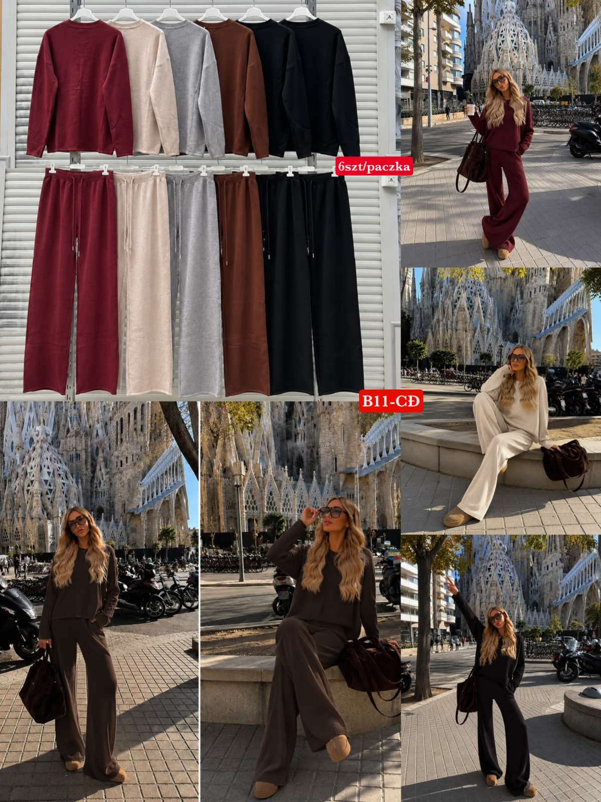 Komplet Sweter Damska