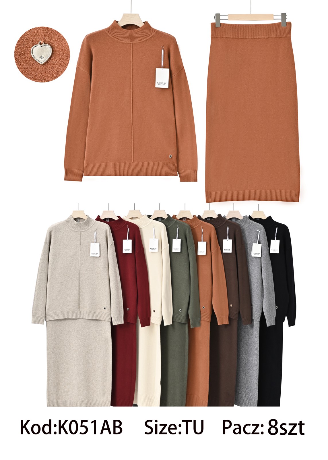 Komplet Sweter Damska