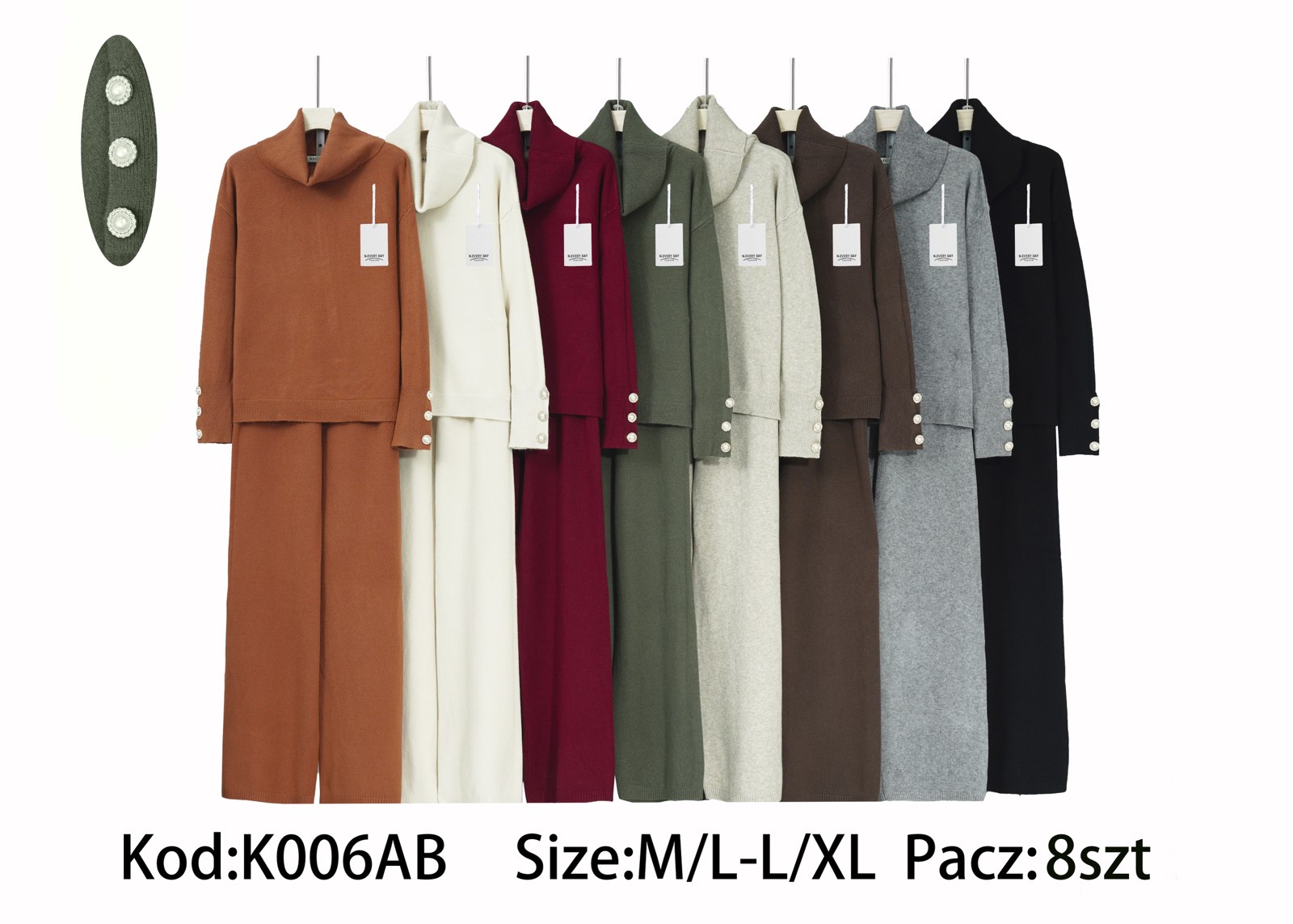Komplet Sweter Damska