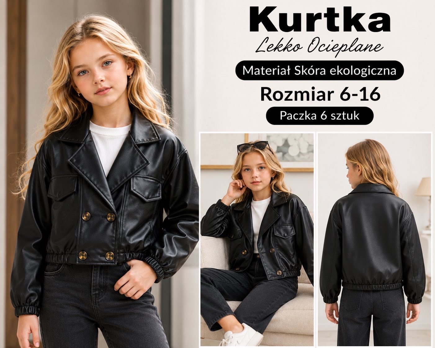 Kurtka Skórzana Dziecięca