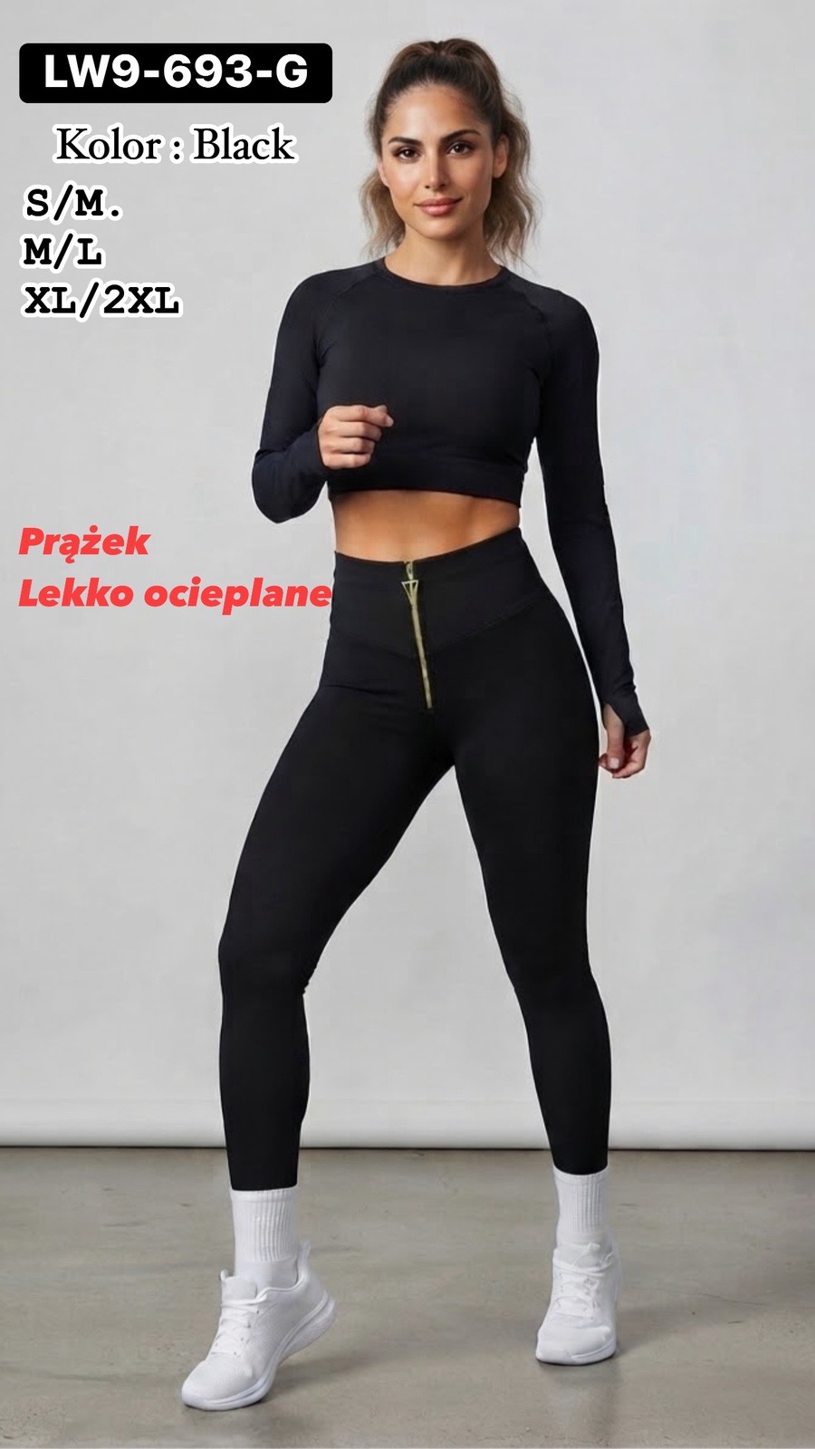 Legginsy Ocieplane Damska
