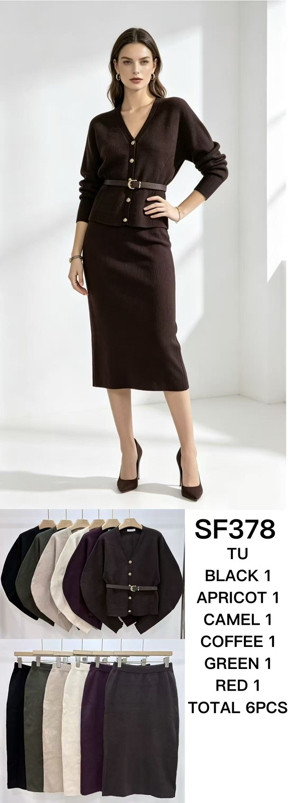Komplet Sweter Damska