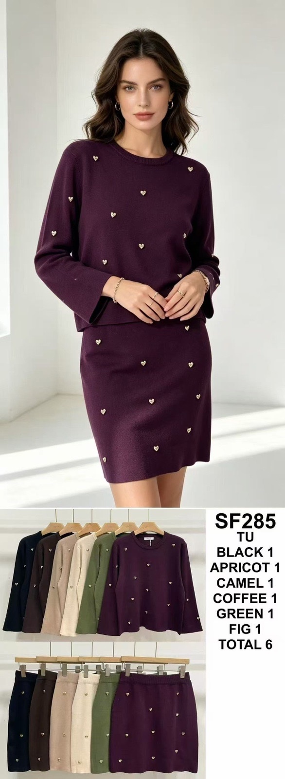 Komplet Sweter Damska