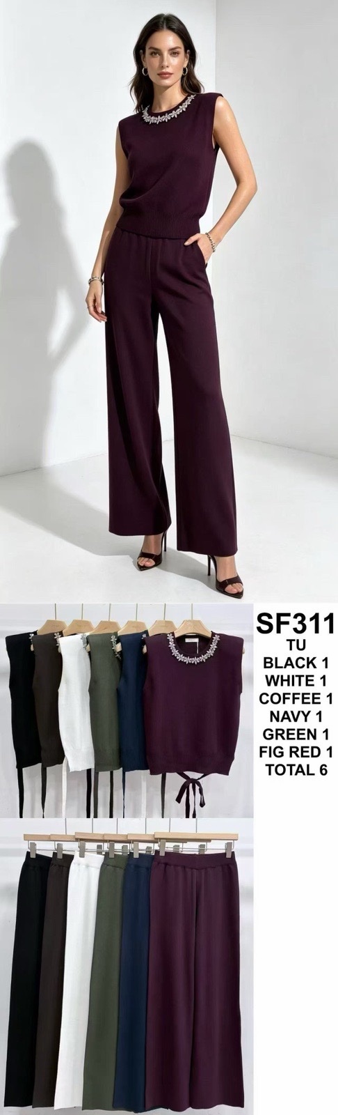 Komplet Sweter Damska