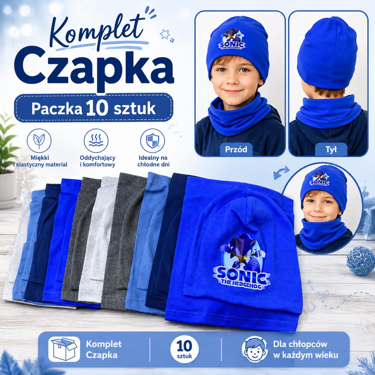 Komplet Czapka Dzieci