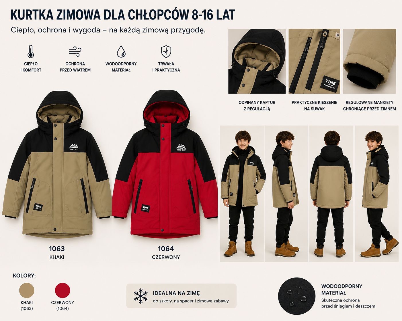 Kurtka Zimowe Chłopięca