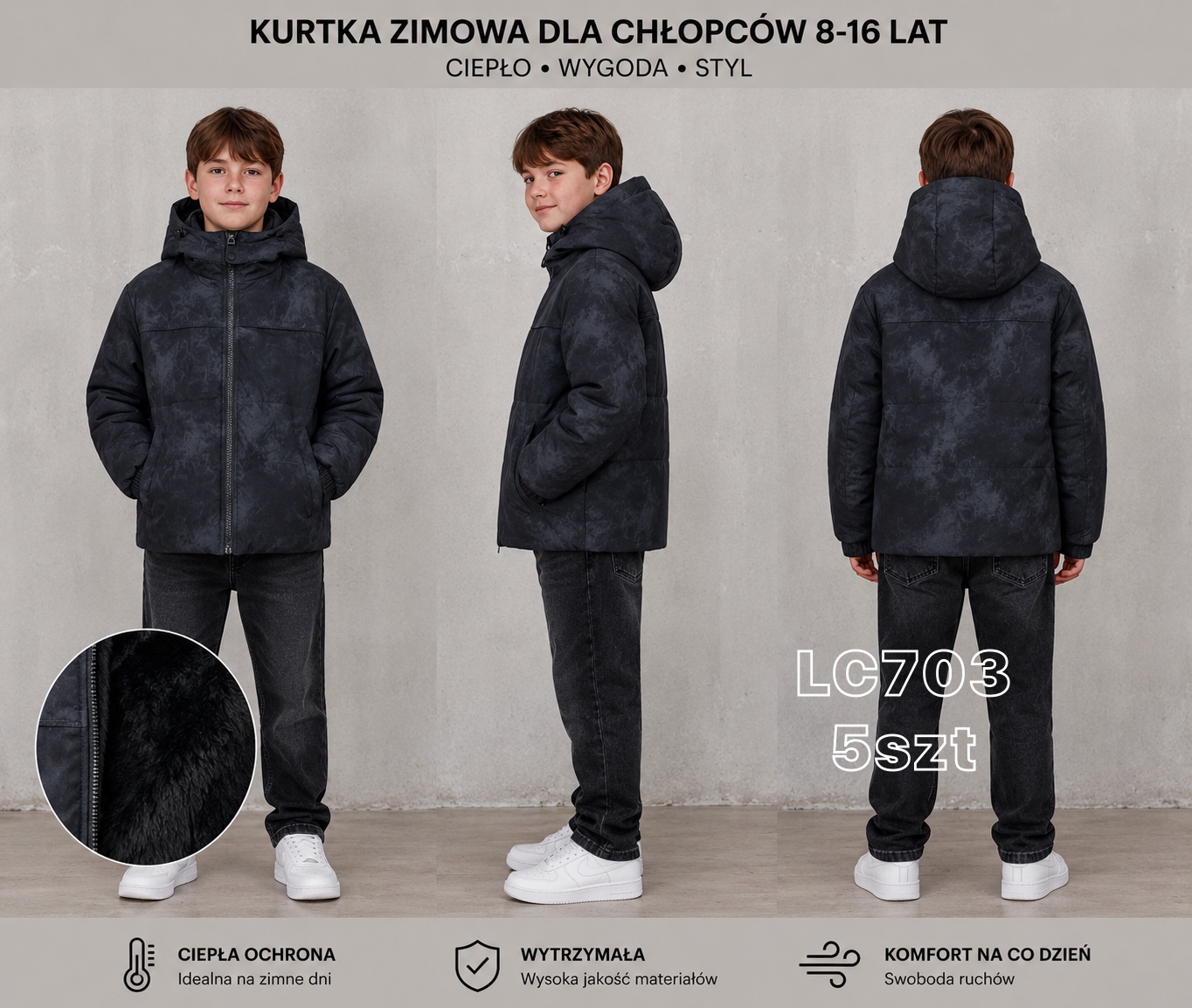 Kurtka Zimowe Chłopięca