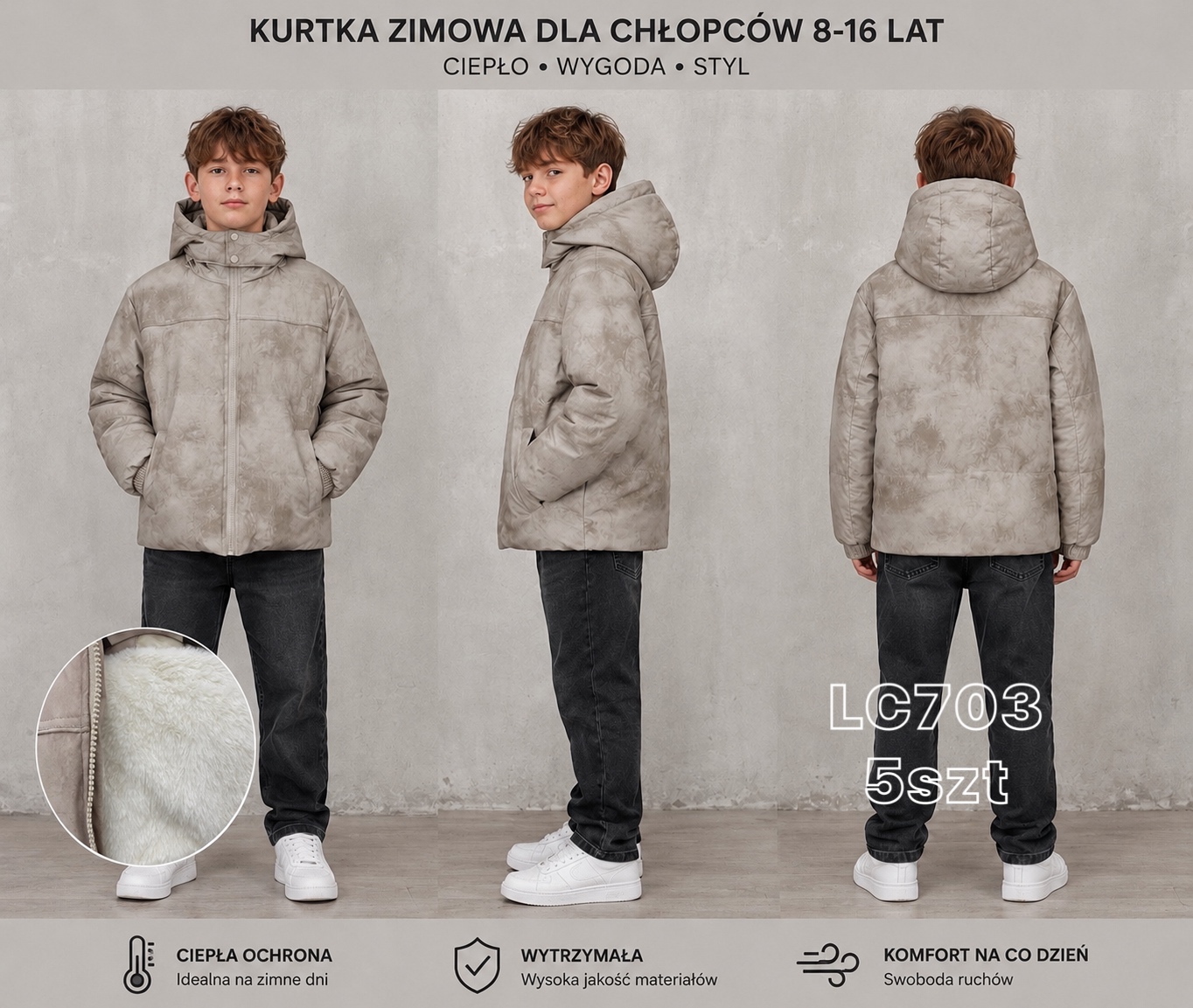 Kurtka Zimowe Chłopięca
