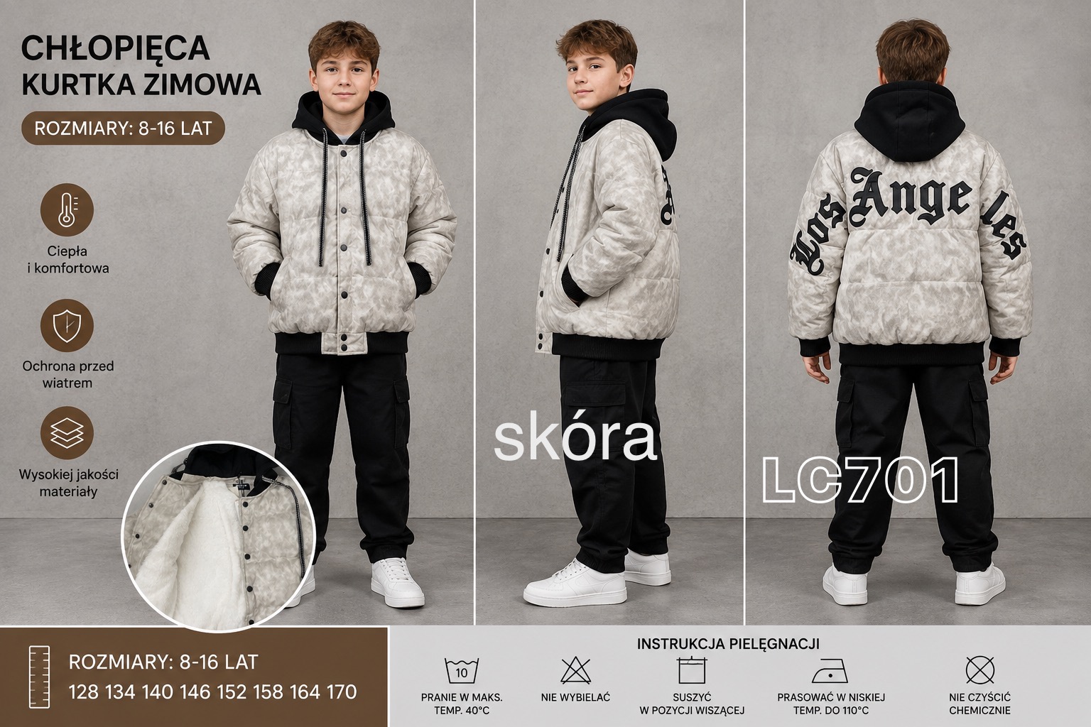 Kurtka Zimowe Chłopięca