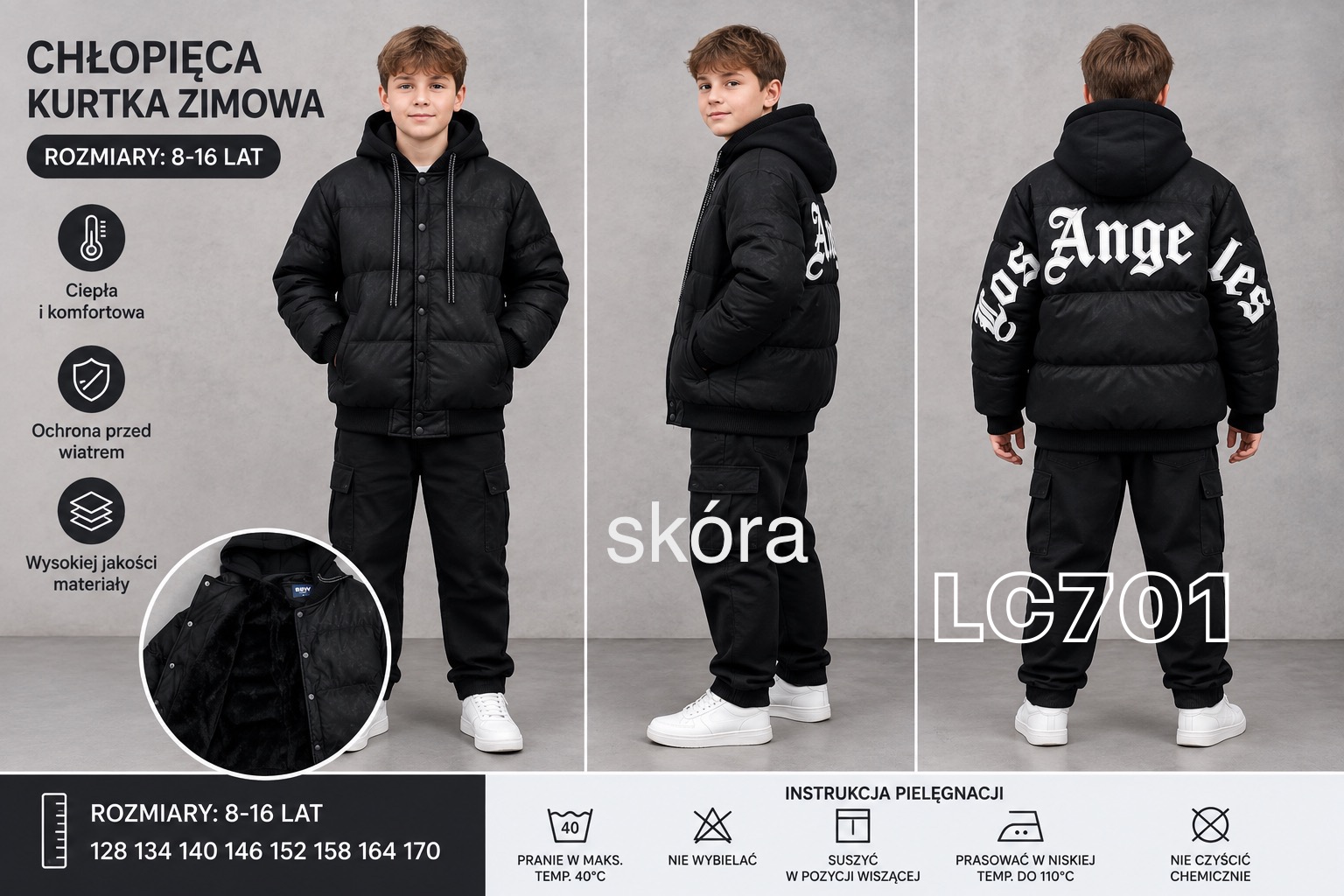 Kurtka Zimowe Chłopięca