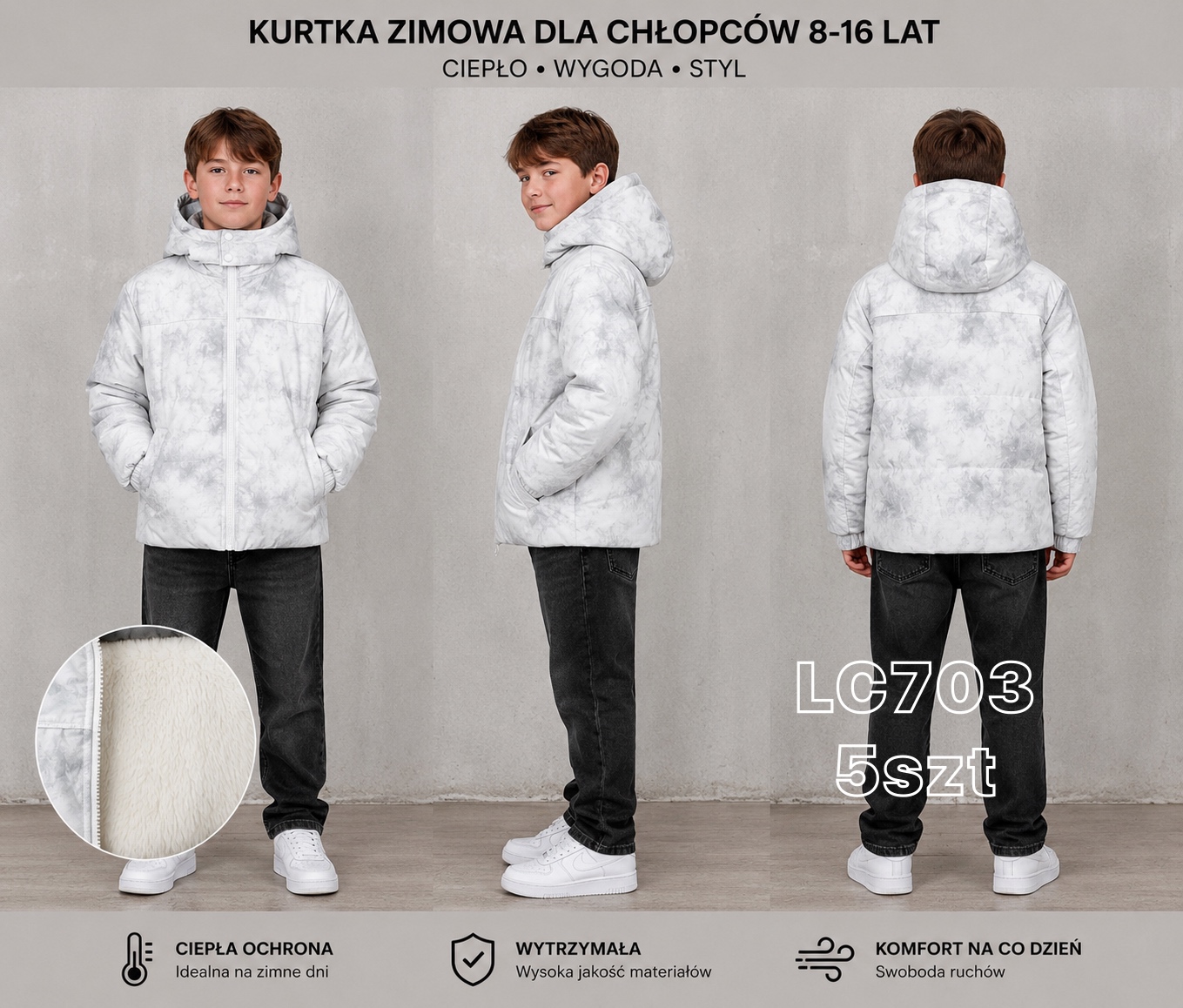 Kurtka Zimowe Chłopięca