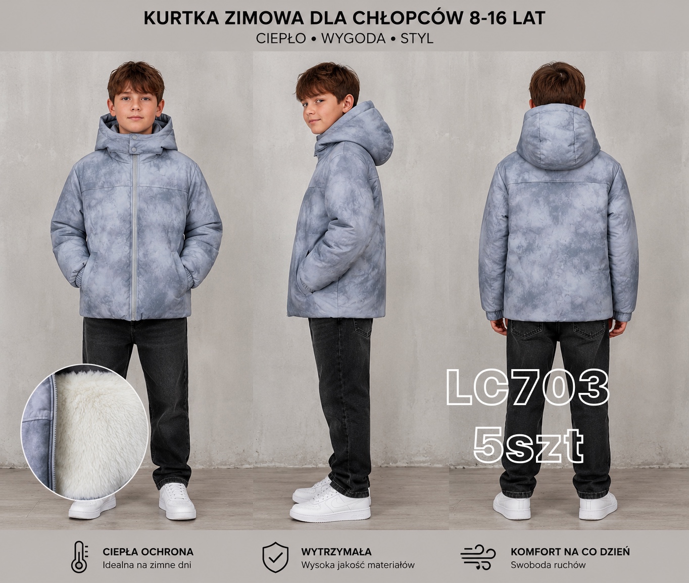 Kurtka Zimowe Chłopięca