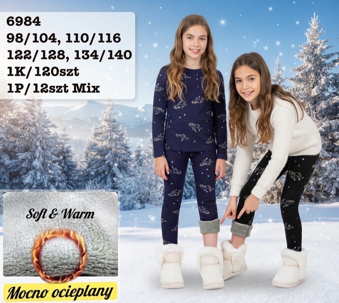 Legginsy Ocieplane Dziecięca