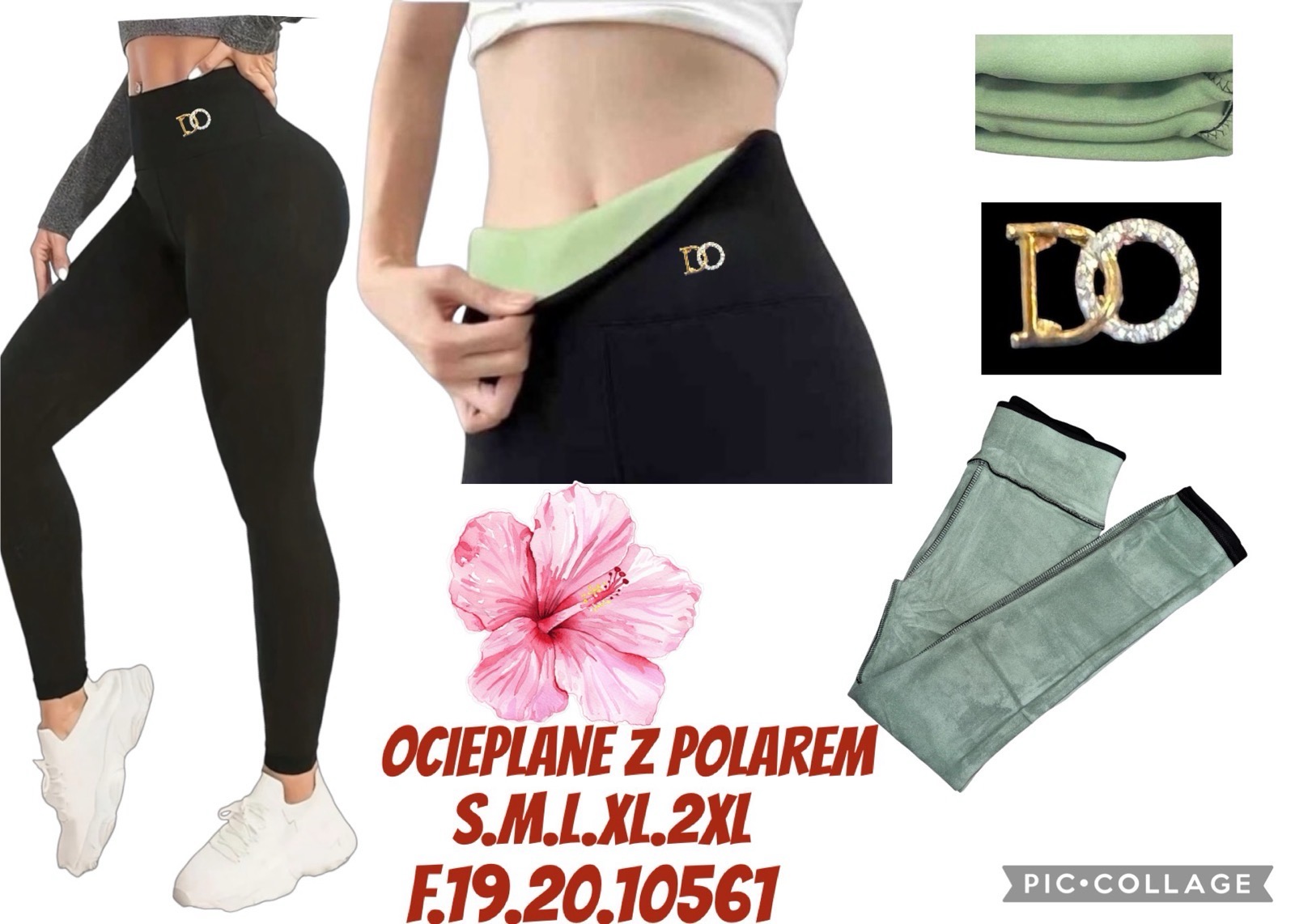 Legginsy Ocieplane Damska