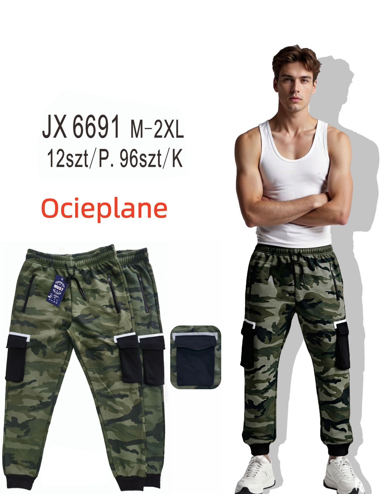 Spodnie Ocieplane Męskie