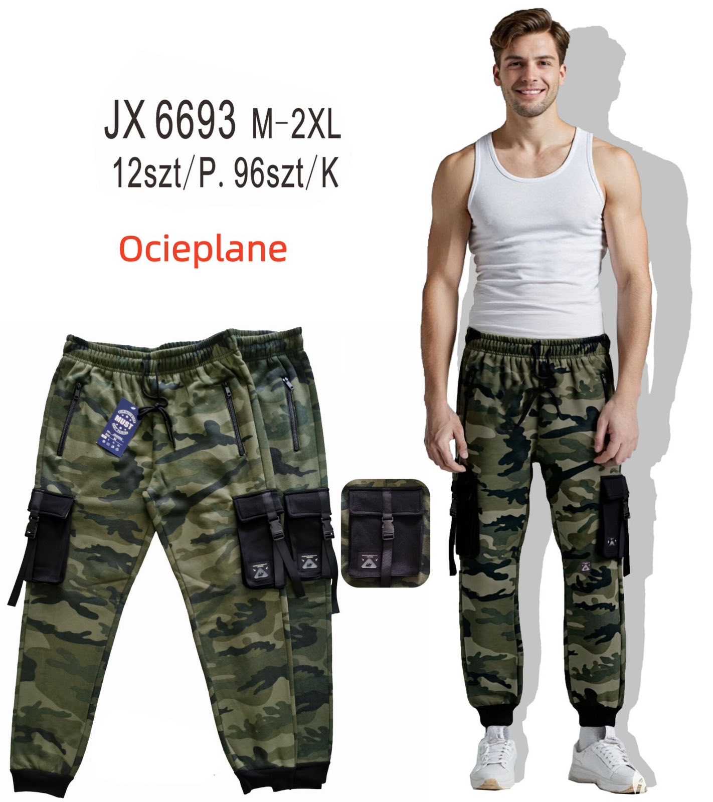 Spodnie Ocieplane Męskie