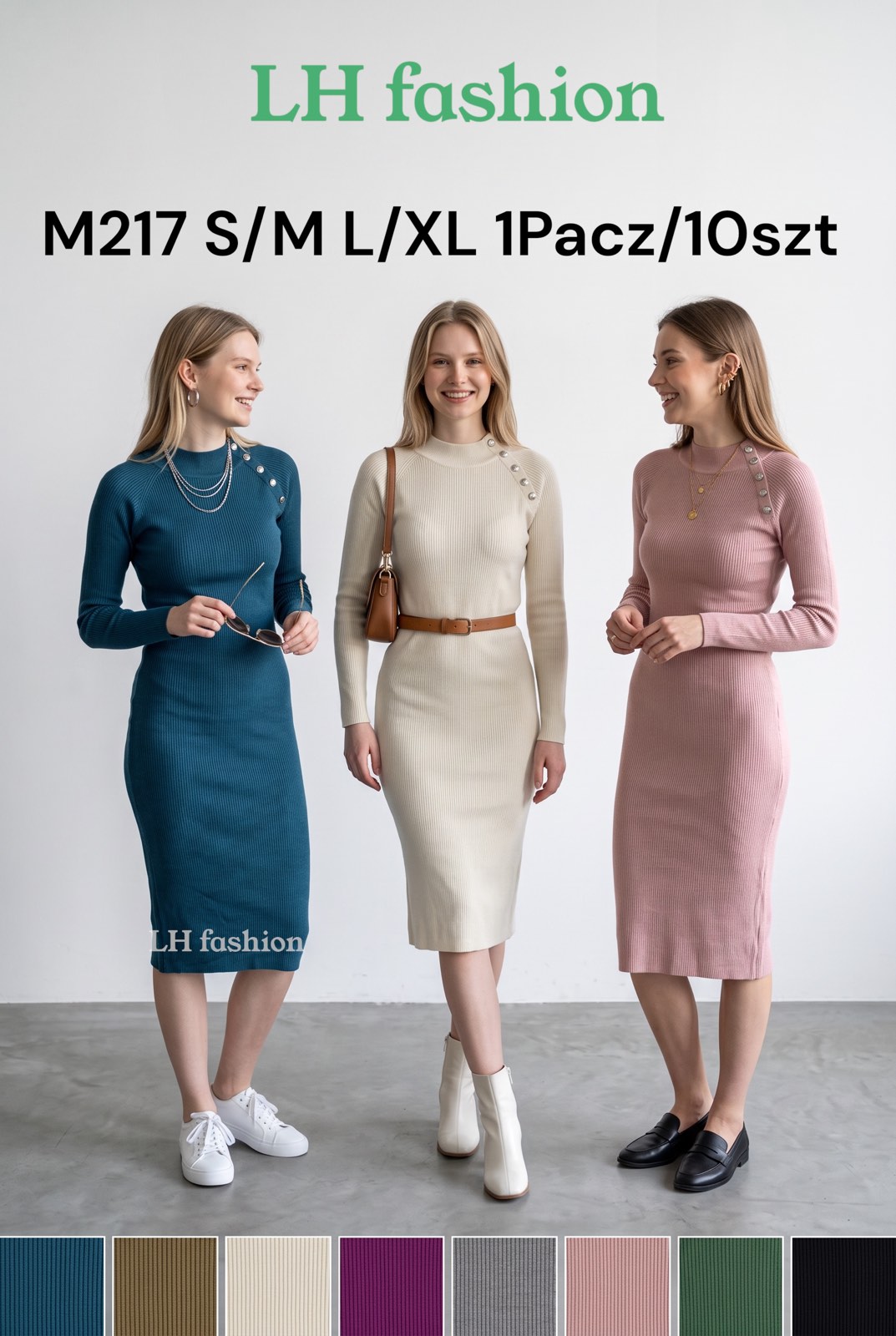 Sukienka Sweter Damska