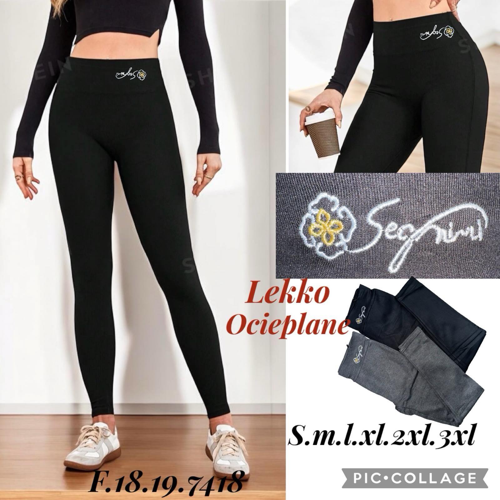 Legginsy Ocieplane Damska