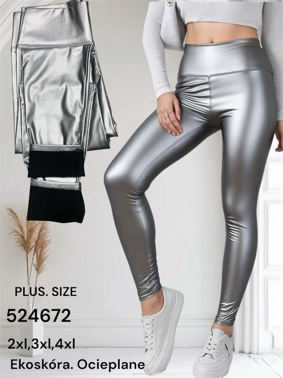 Legginsy Ocieplane Damska