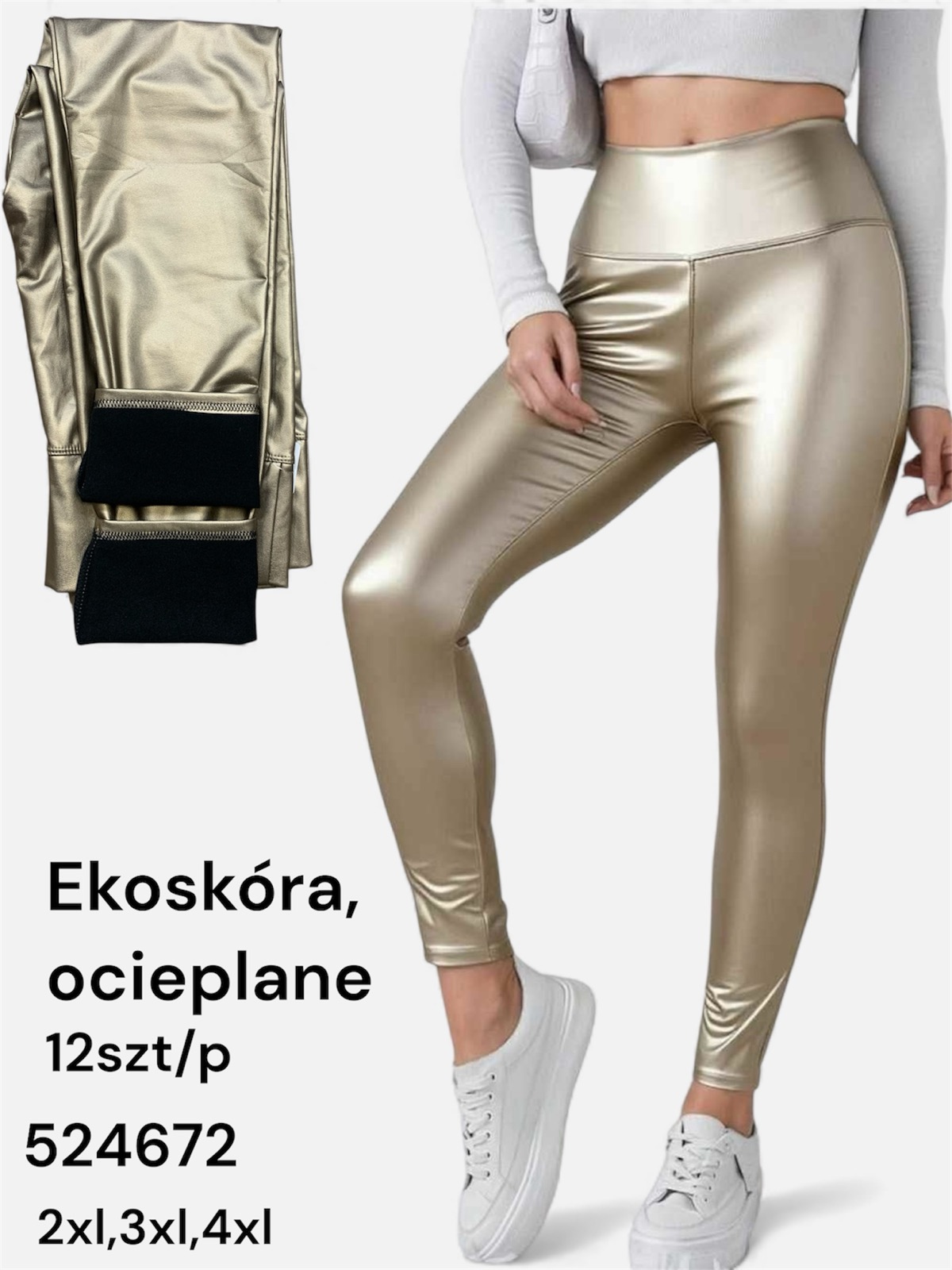 Legginsy Ocieplane Damska