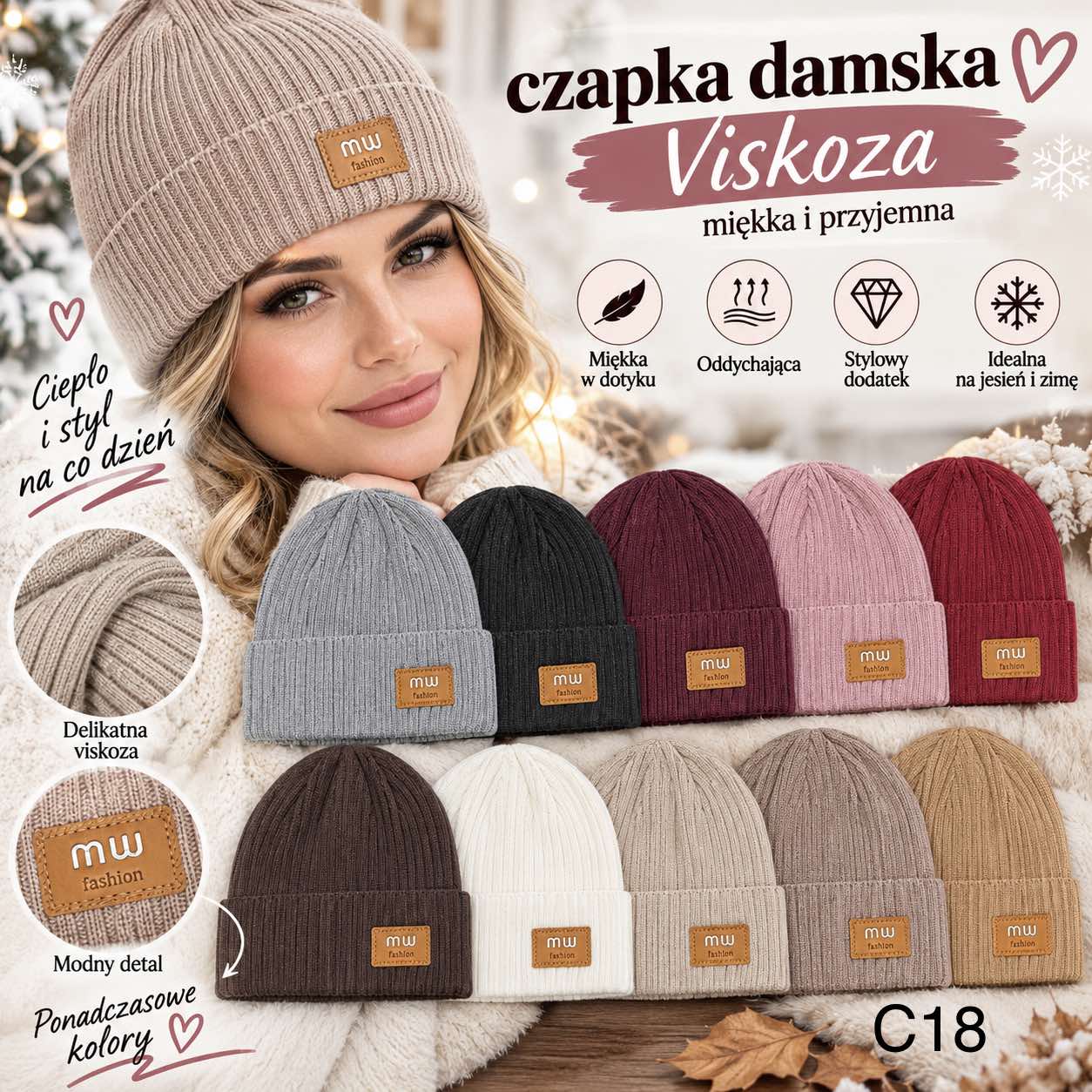Czapka Damska