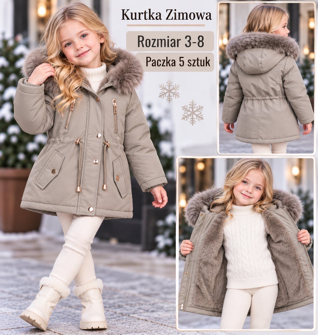 Kurtka Zimowe Dziecięca