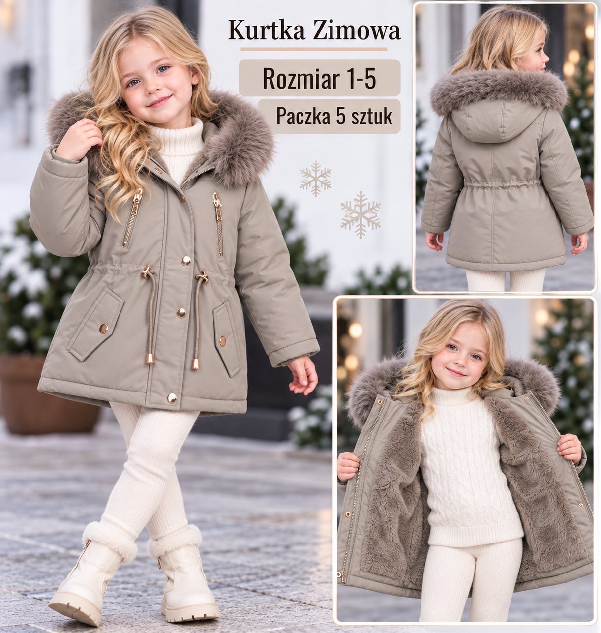 Kurtka Zimowe Dziecięca