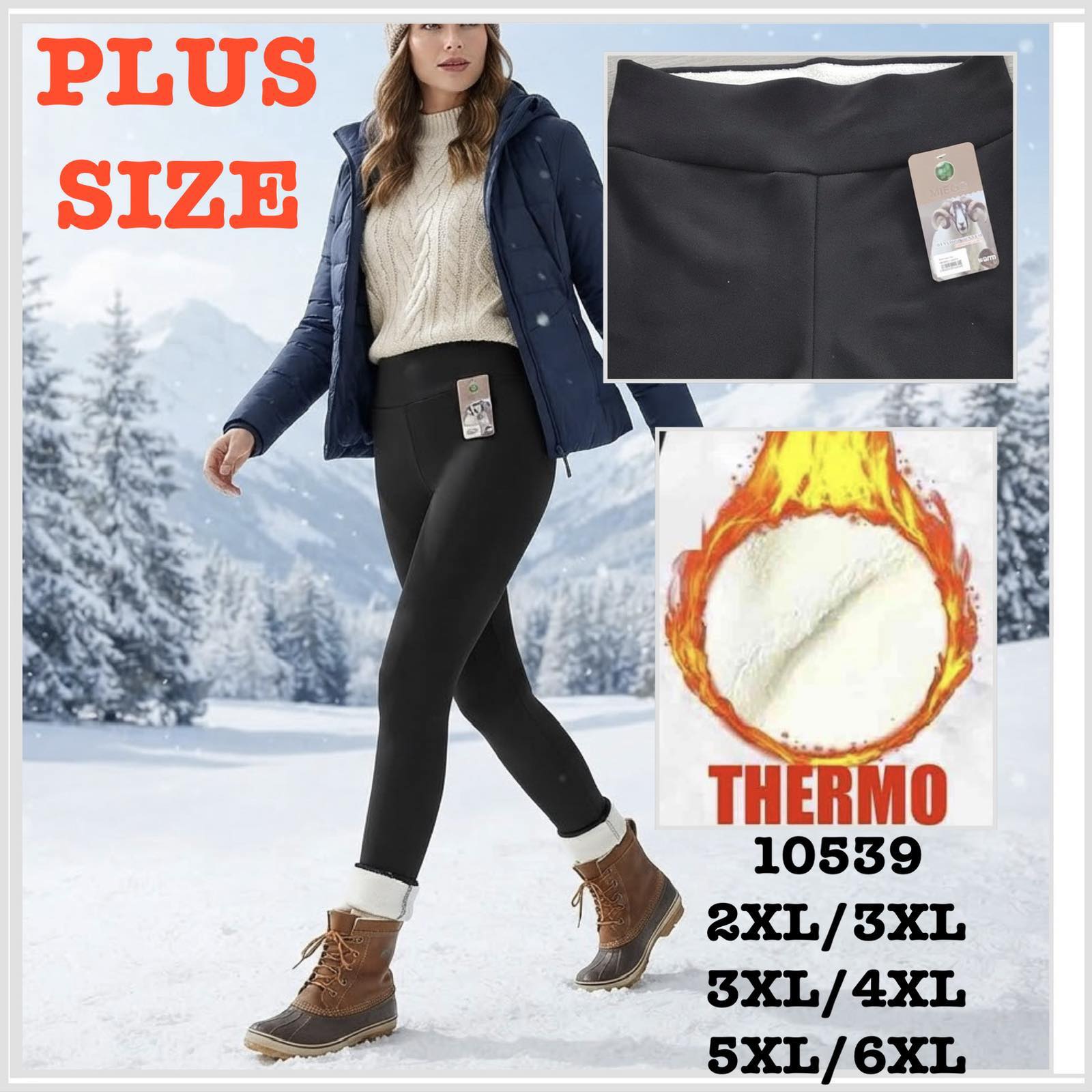 Legginsy Ocieplane Damska