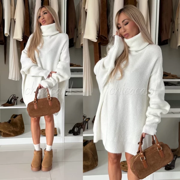 Sukienka Sweter Damska - Image 2