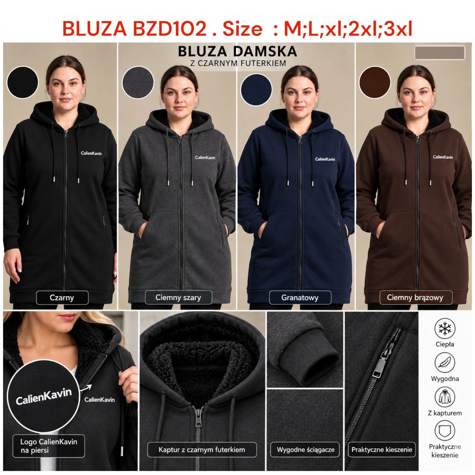 Bluza Ocieplane Damska