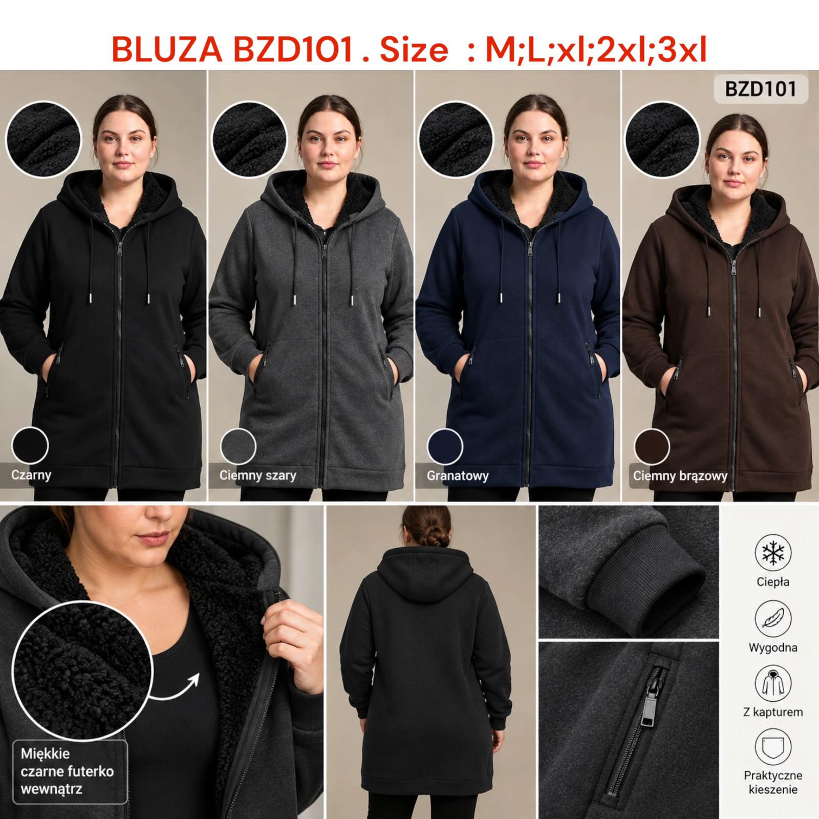 Bluza Ocieplane Damska