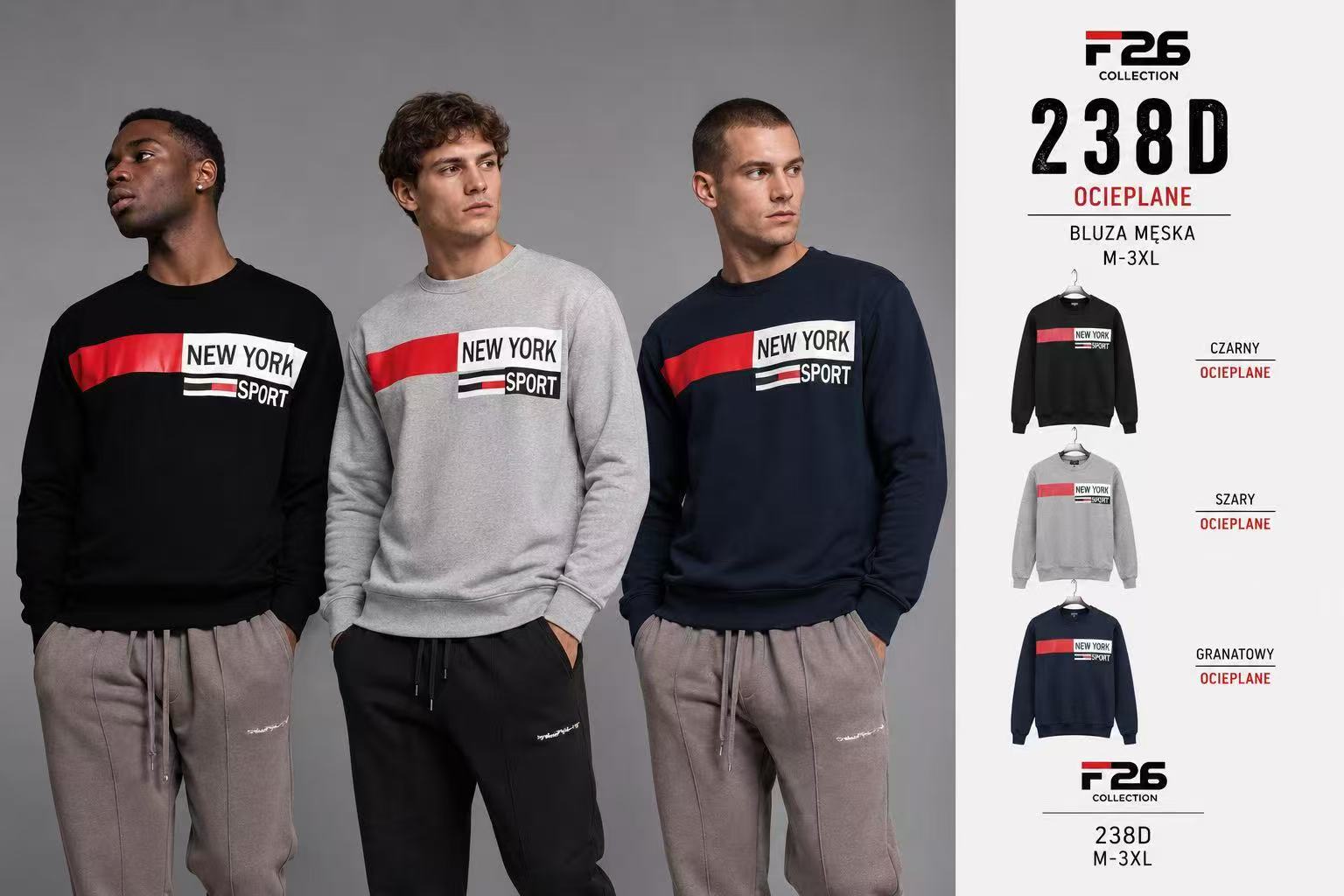 Bluza Ocieplane Męskie