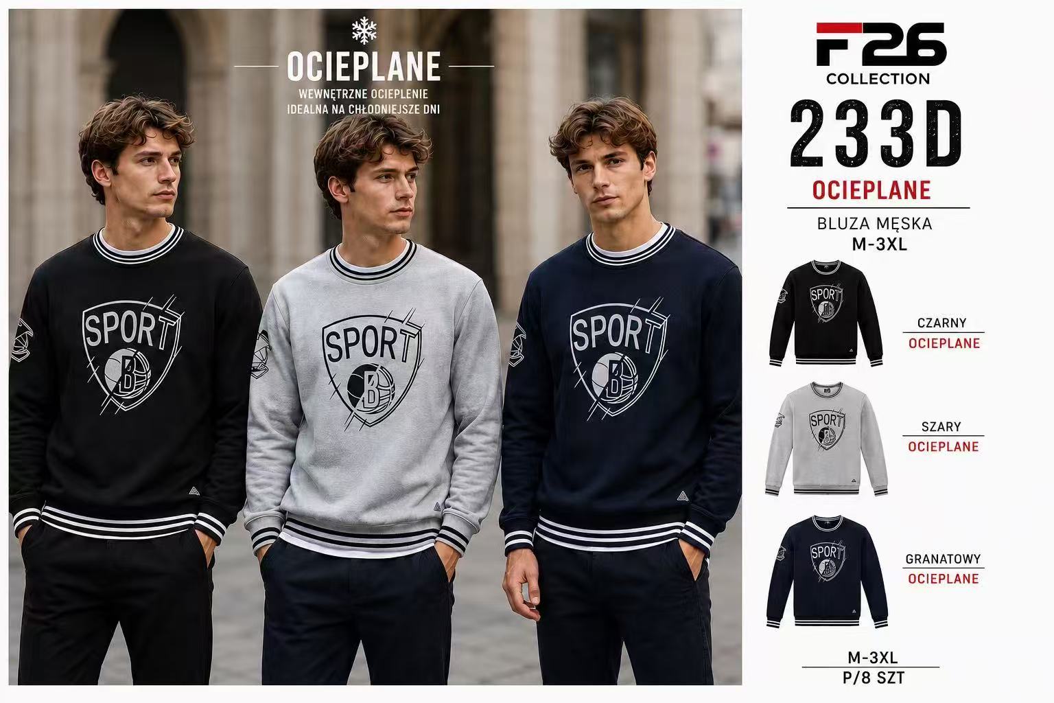 Bluza Ocieplane Męskie