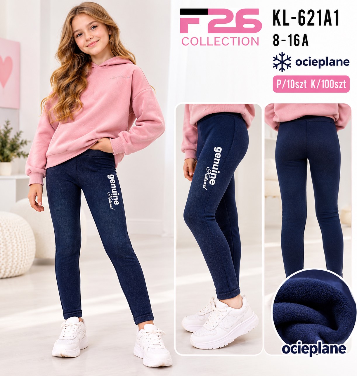 Legginsy Ocieplane Damska