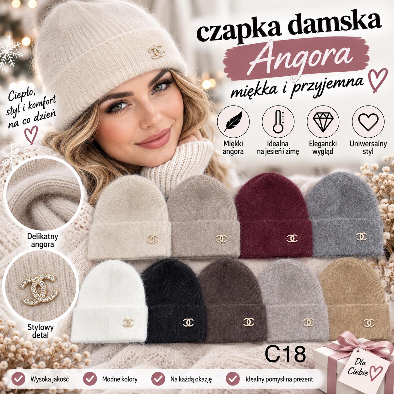 Czapka Damska