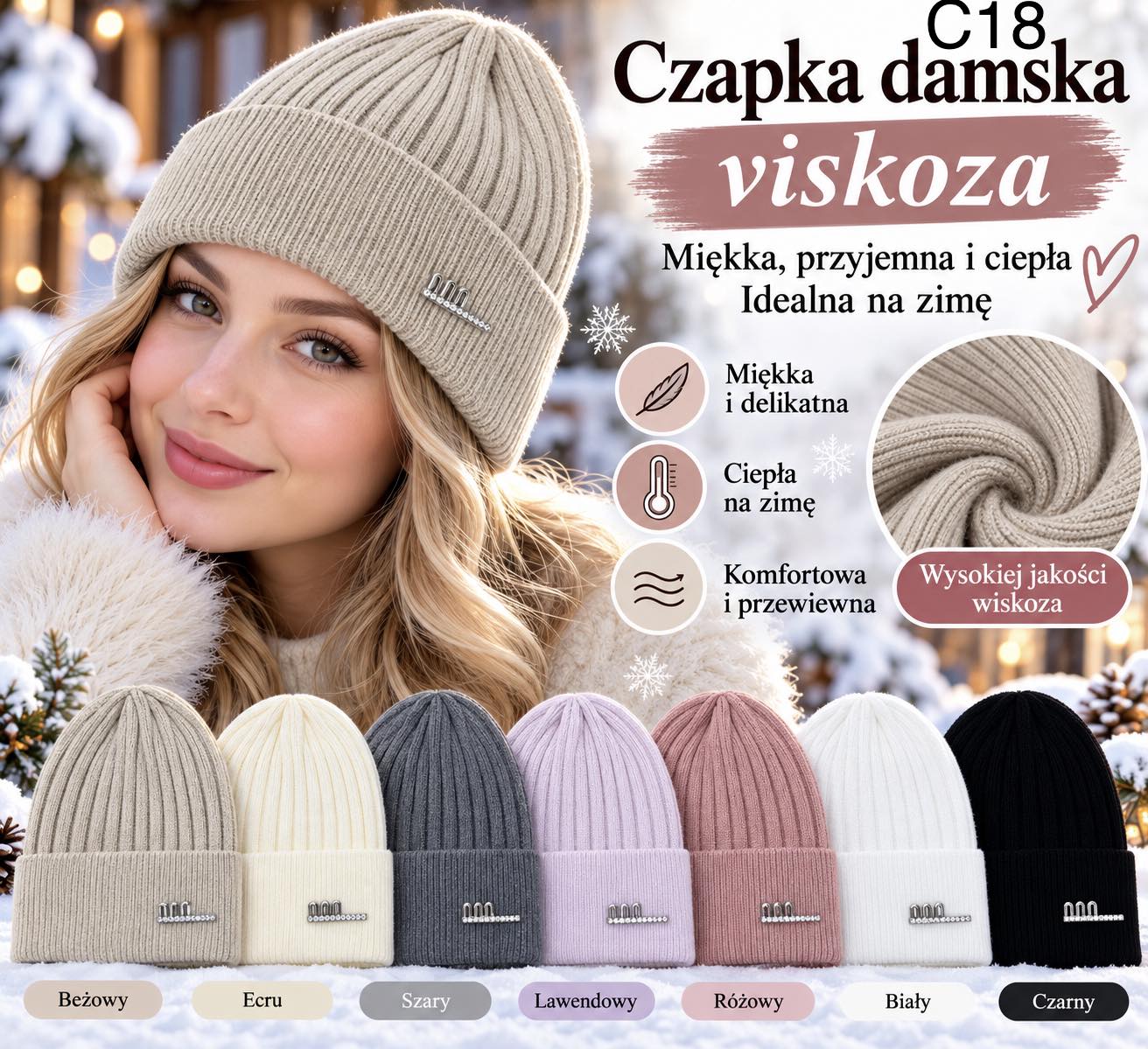 Czapka Damska