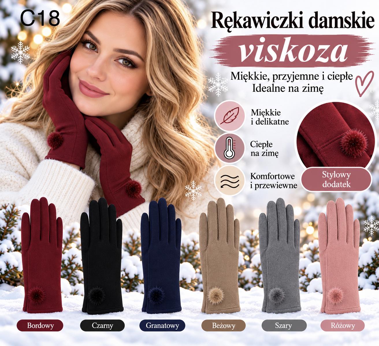 Rękawiczka Damska