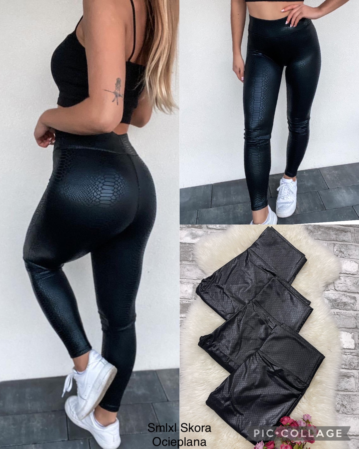 Legginsy Ocieplane Damska
