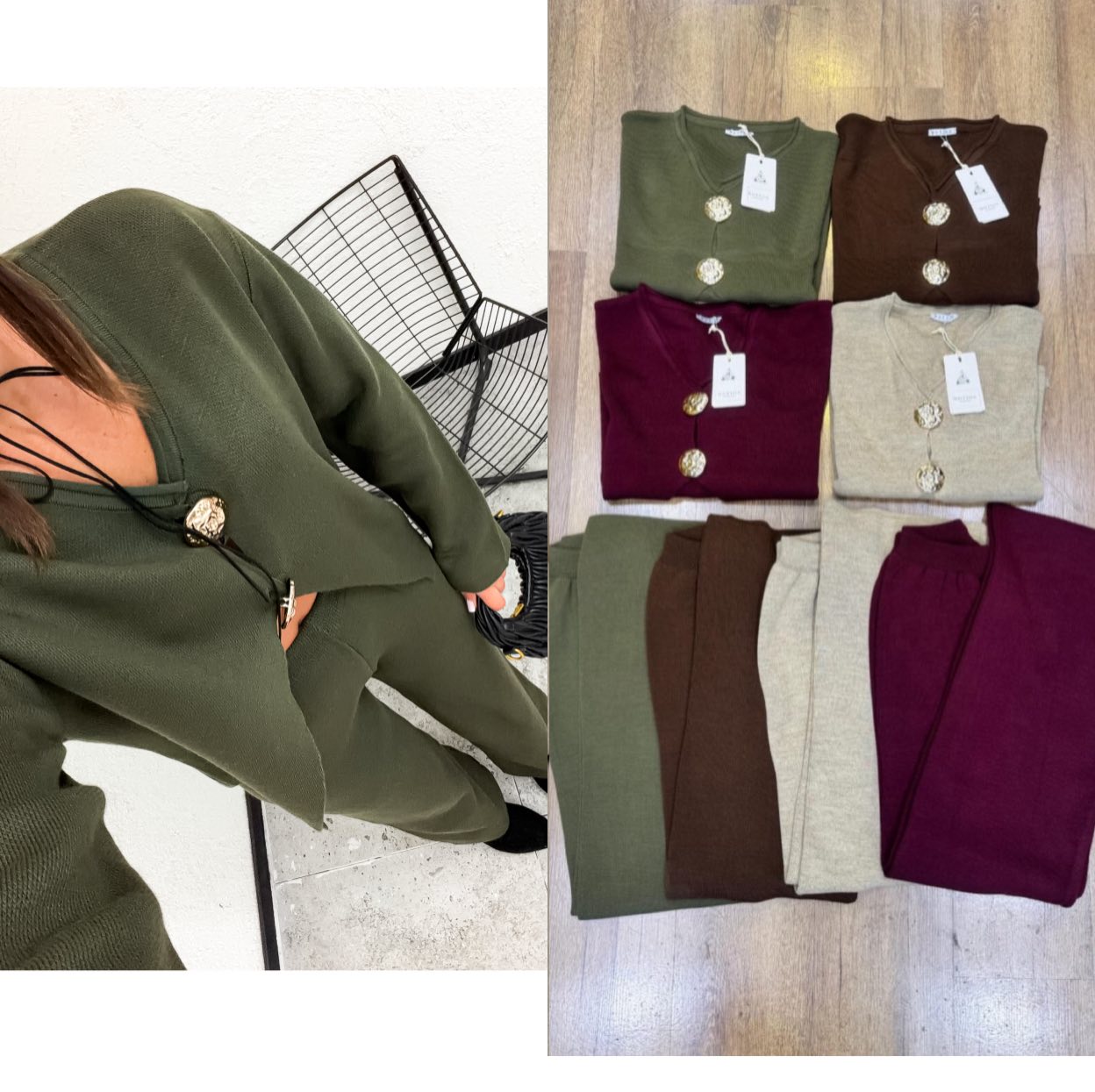 Komplet Sweter Damska